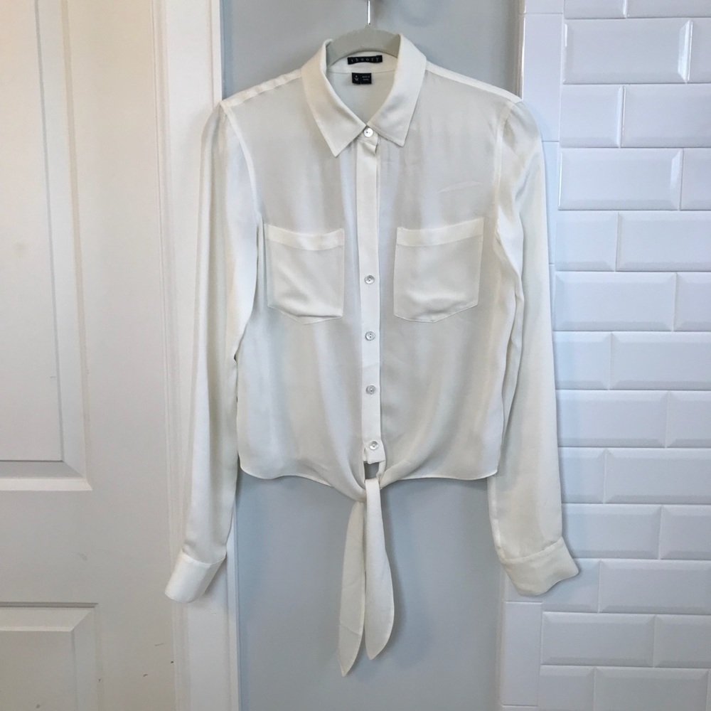 Classy Silk Theory Blouse